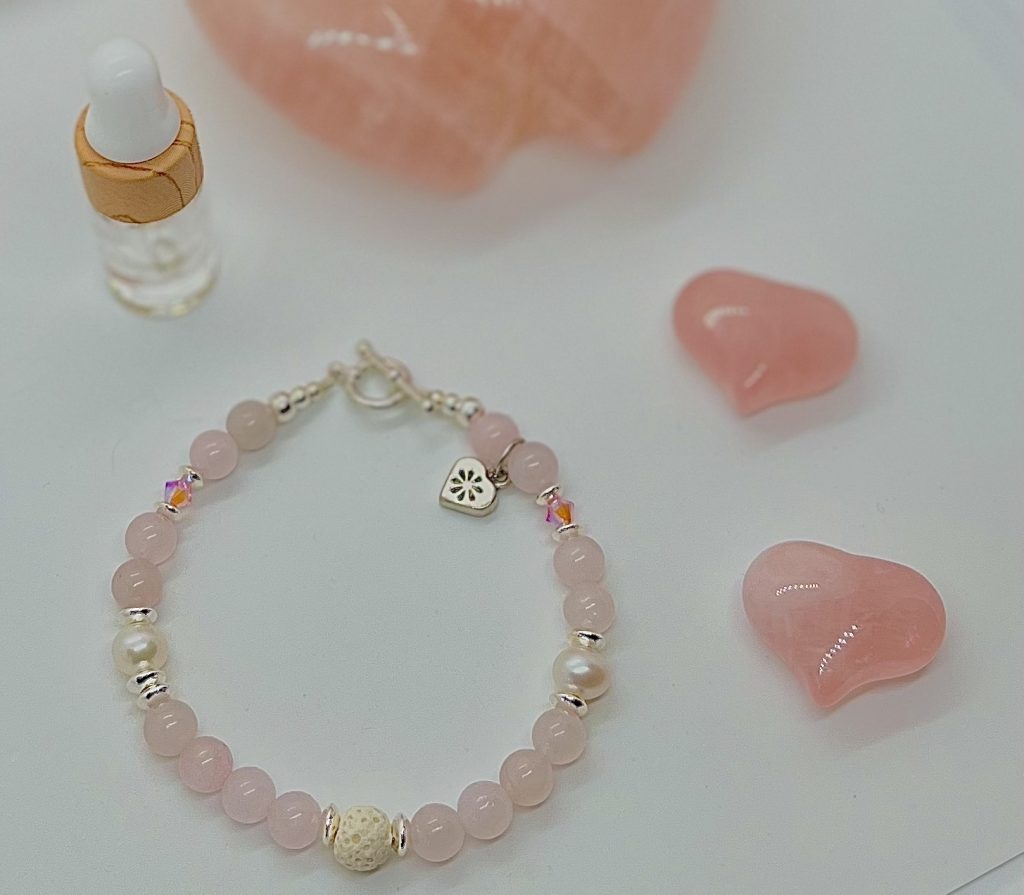 Rose Quartz Diffuser bracelet