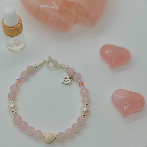 Rose Quartz Diffuser bracelet