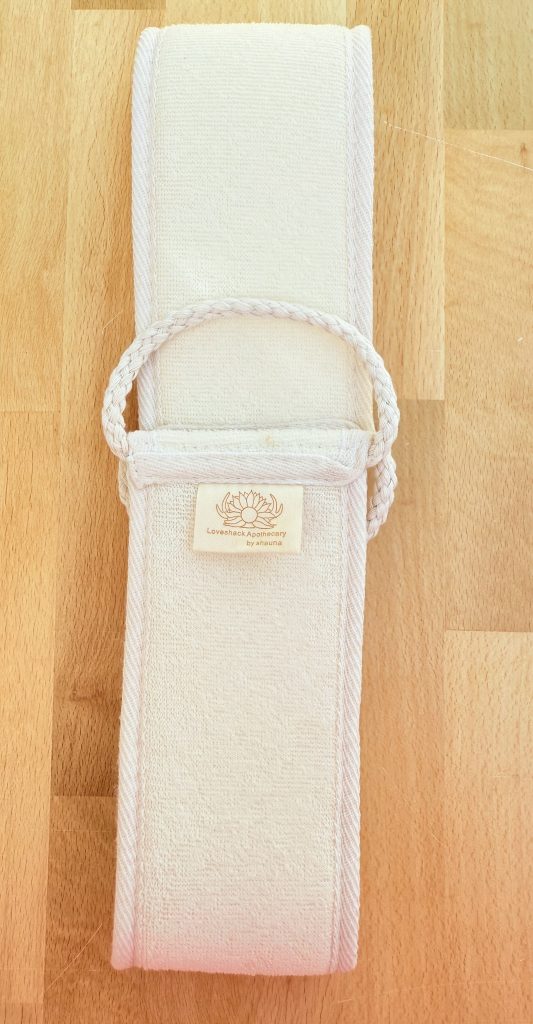 Shower Back Scrubber | Organic Cotton & Natural Loofah